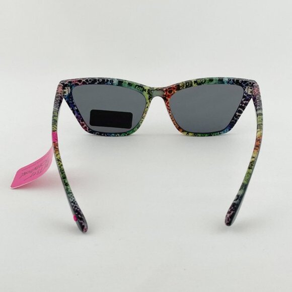 Betsey Johnson Black Rainbow Snake Sunglasses